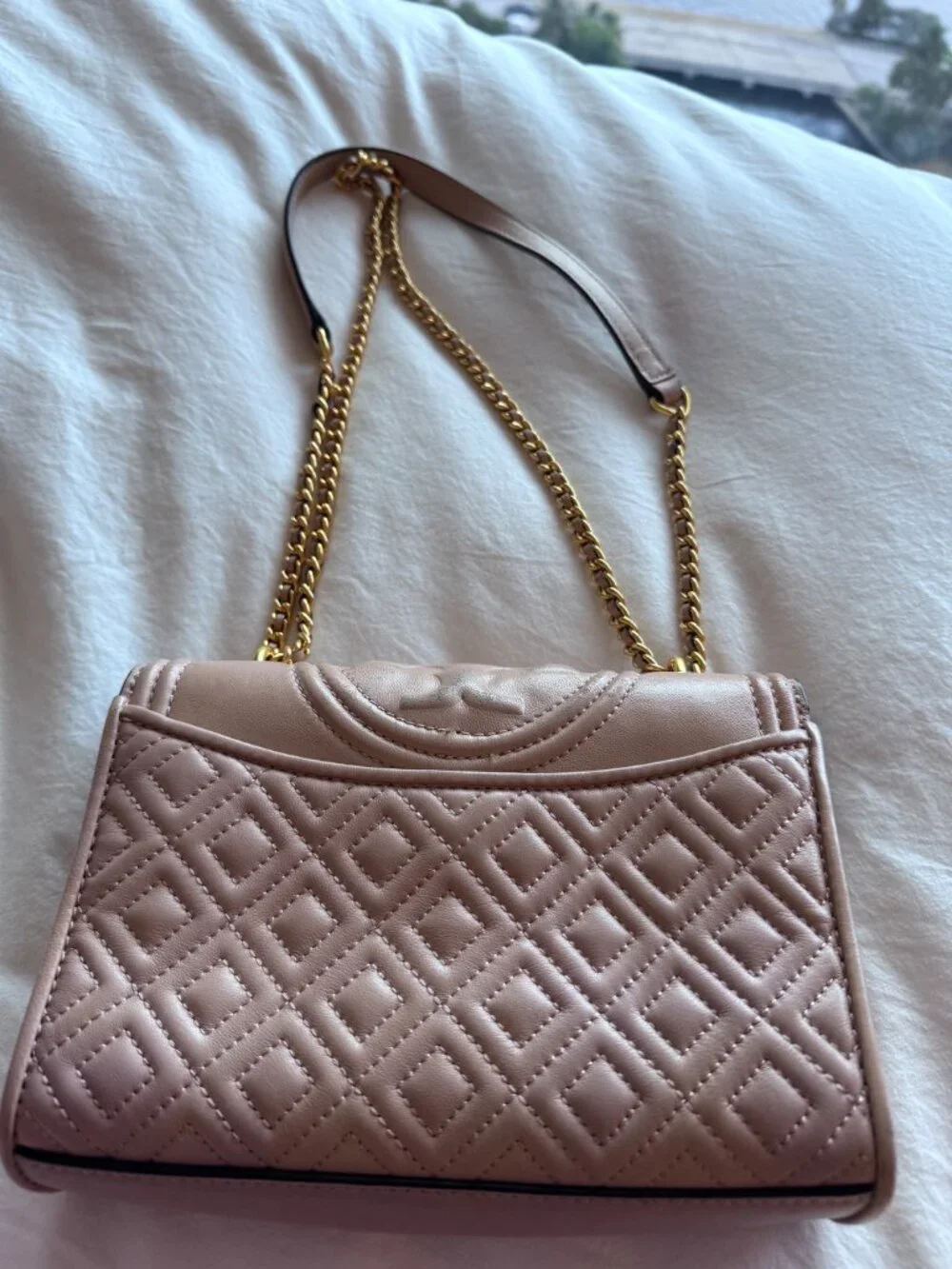 Tory Burch Fleming Small Quilted Leather Shoulder Crossbody Bag